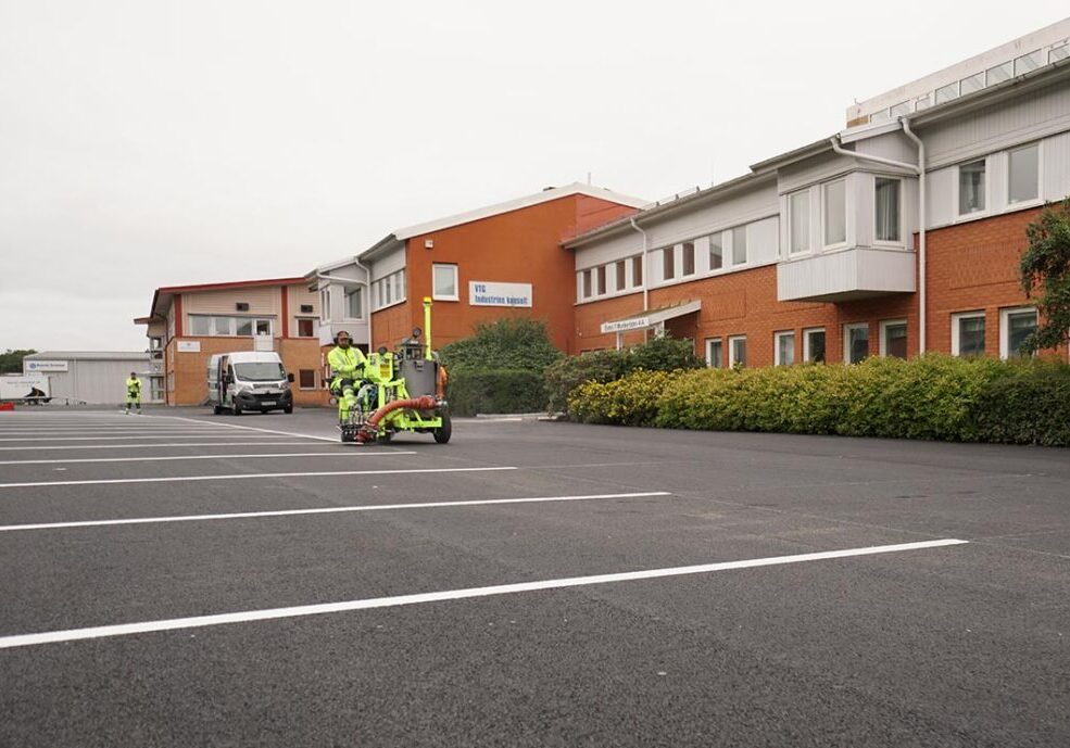 Markering av parkeringsplatser