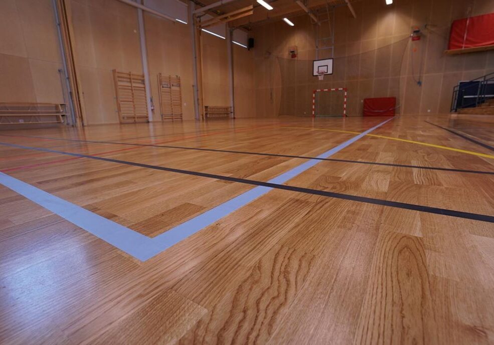 Markering i sporthall